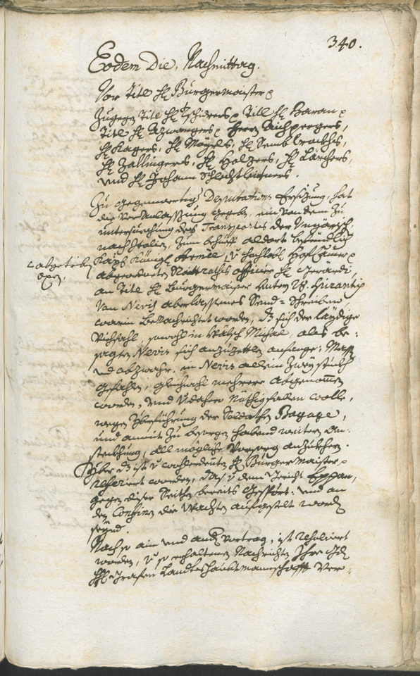 Stadtarchiv Bozen - BOhisto Ratsprotokoll 1744/47 