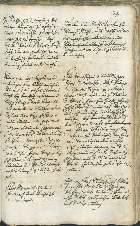 Stadtarchiv Bozen - BOhisto Ratsprotokoll 1744/47 