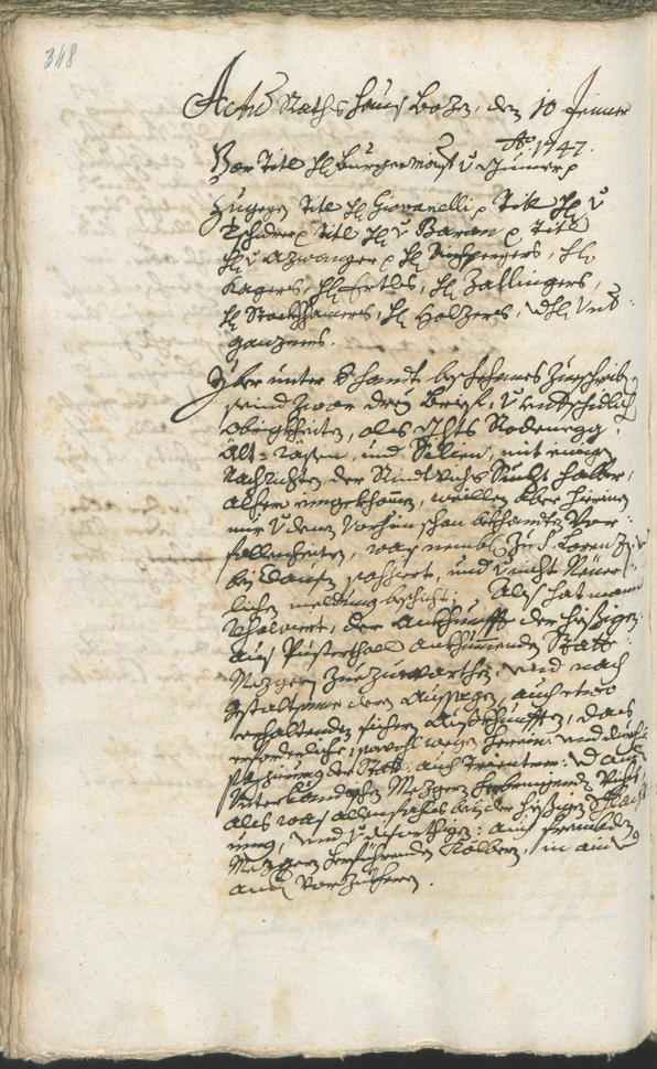 Archivio Storico della Città di Bolzano - BOhisto protocollo consiliare 1744/47 