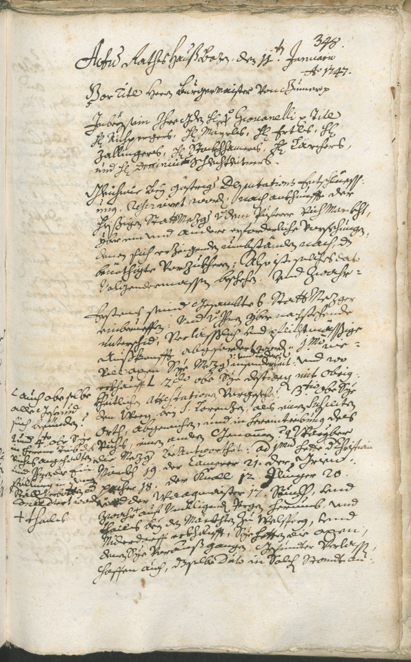 Civic Archives of Bozen-Bolzano - BOhisto Ratsprotokoll 1744/47 