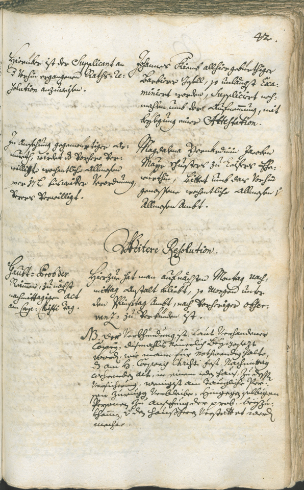 Civic Archives of Bozen-Bolzano - BOhisto Ratsprotokoll 1744/47 