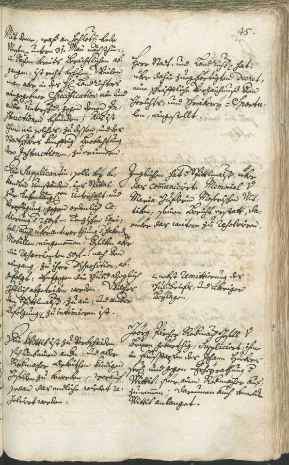 Stadtarchiv Bozen - BOhisto Ratsprotokoll 1744/47 