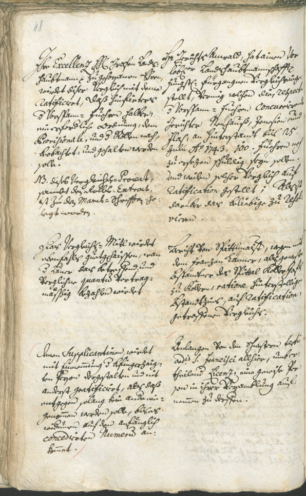 Stadtarchiv Bozen - BOhisto Ratsprotokoll 1744/47 