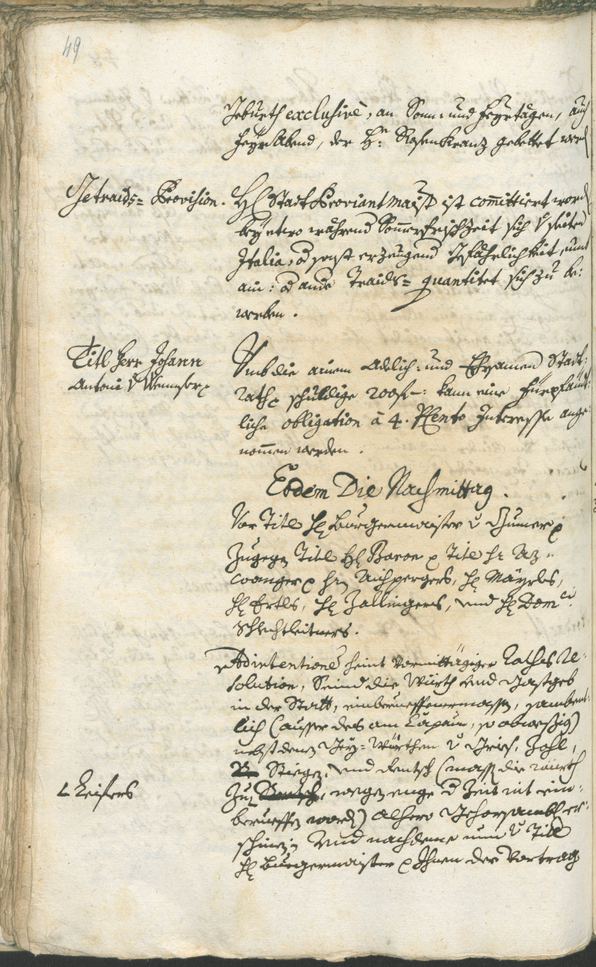 Stadtarchiv Bozen - BOhisto Ratsprotokoll 1744/47 