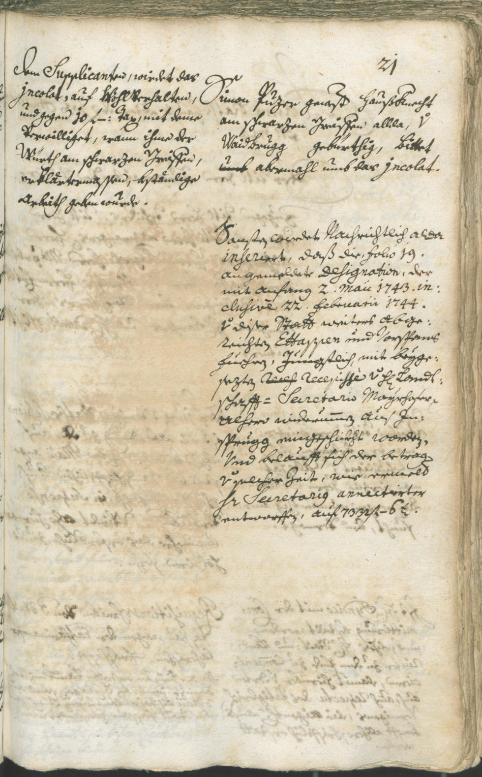 Civic Archives of Bozen-Bolzano - BOhisto Ratsprotokoll 1744/47 