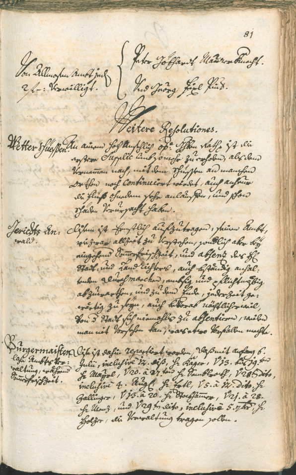 Civic Archives of Bozen-Bolzano - BOhisto Ratsprotokoll 1747/50 