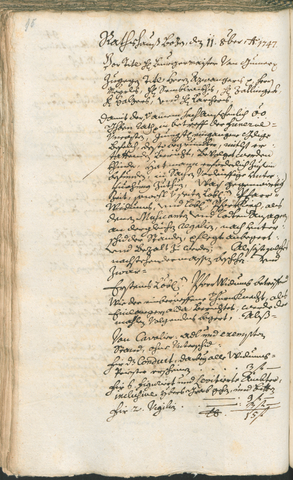 Archivio Storico della Città di Bolzano - BOhisto protocollo consiliare 1747/50 