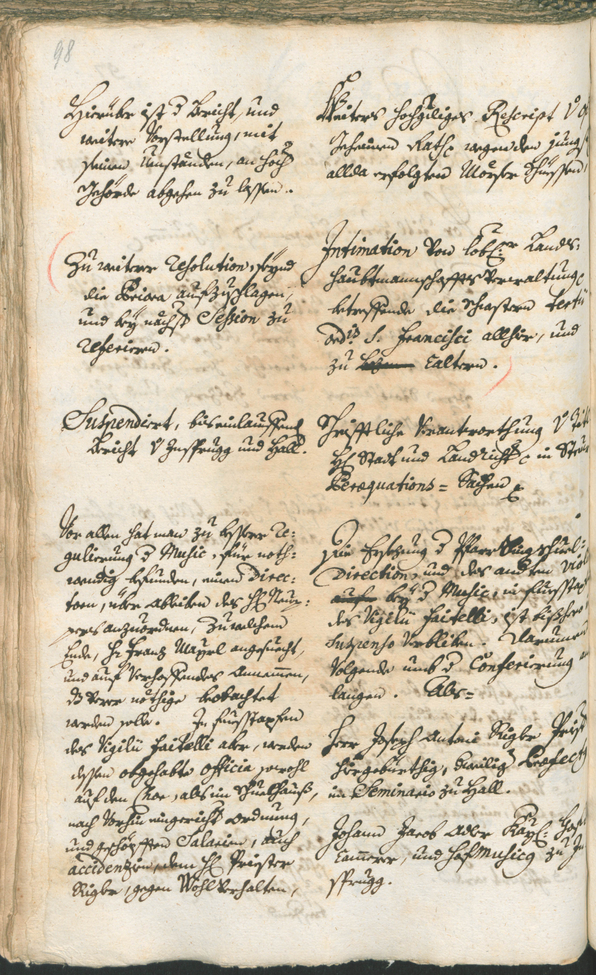 Stadtarchiv Bozen - BOhisto Ratsprotokoll 1747/50 