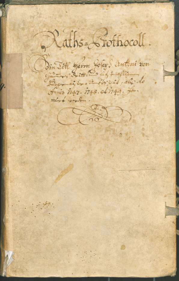 Civic Archives of Bozen-Bolzano - BOhisto Ratsprotokoll 1747/50 