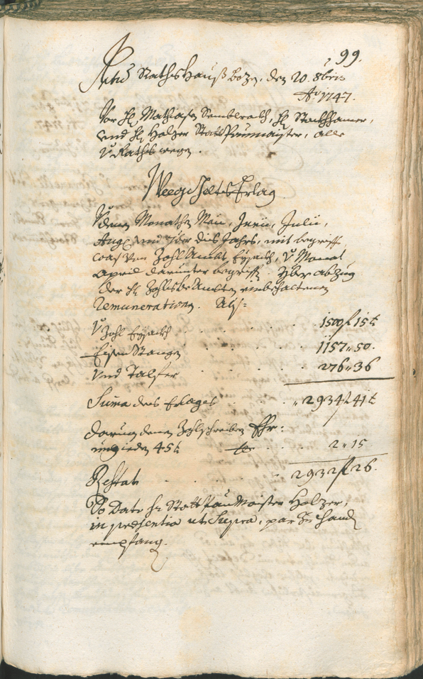 Archivio Storico della Città di Bolzano - BOhisto protocollo consiliare 1747/50 