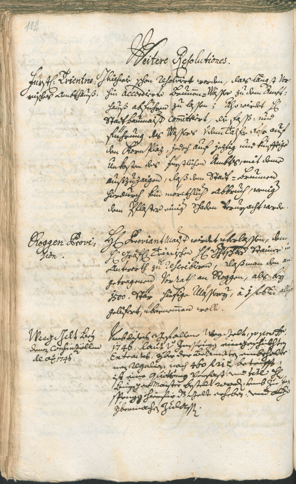 Stadtarchiv Bozen - BOhisto Ratsprotokoll 1747/50 