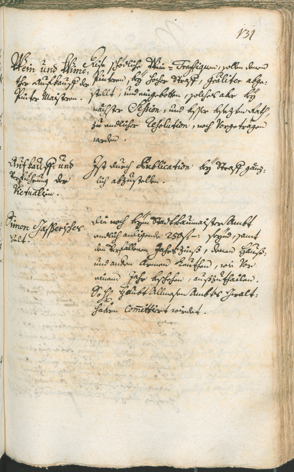 Stadtarchiv Bozen - BOhisto Ratsprotokoll 1747/50 