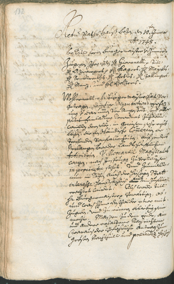 Archivio Storico della Città di Bolzano - BOhisto protocollo consiliare 1747/50 