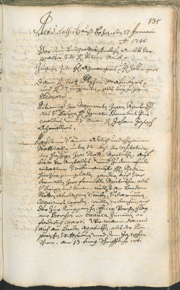 Archivio Storico della Città di Bolzano - BOhisto protocollo consiliare 1747/50 