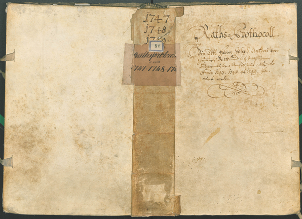 Archivio Storico della Città di Bolzano - BOhisto protocollo consiliare 1747/50 