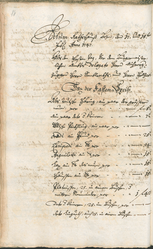 Civic Archives of Bozen-Bolzano - BOhisto Ratsprotokoll 1747/50 