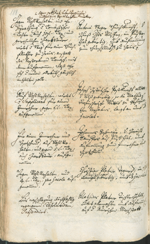 Stadtarchiv Bozen - BOhisto Ratsprotokoll 1747/50 