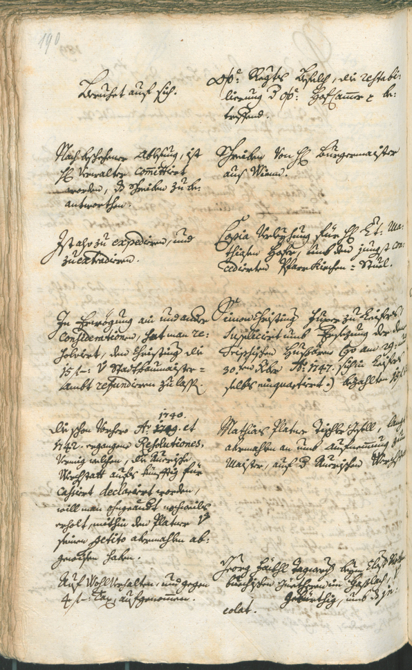 Archivio Storico della Città di Bolzano - BOhisto protocollo consiliare 1747/50 