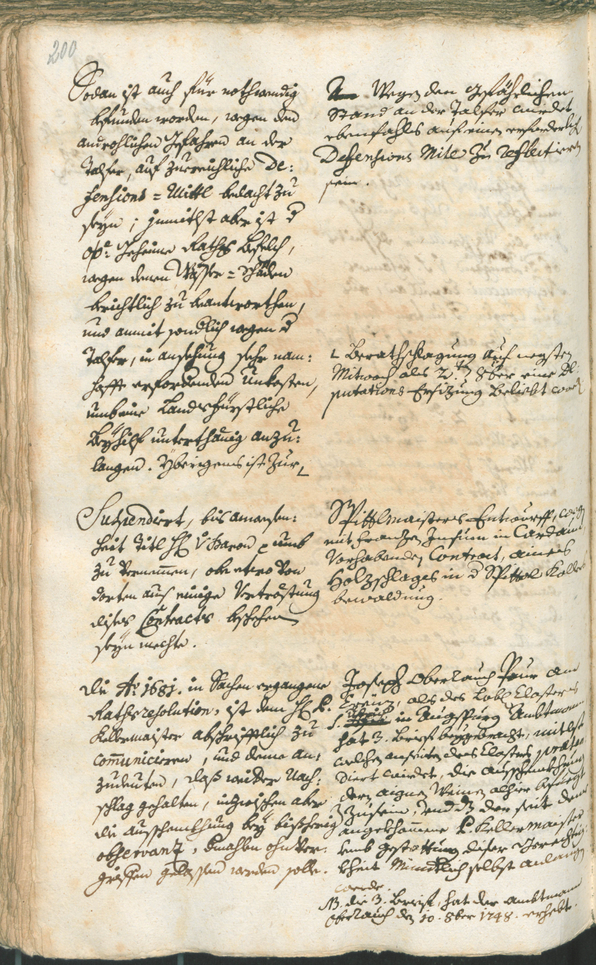 Civic Archives of Bozen-Bolzano - BOhisto Ratsprotokoll 1747/50 