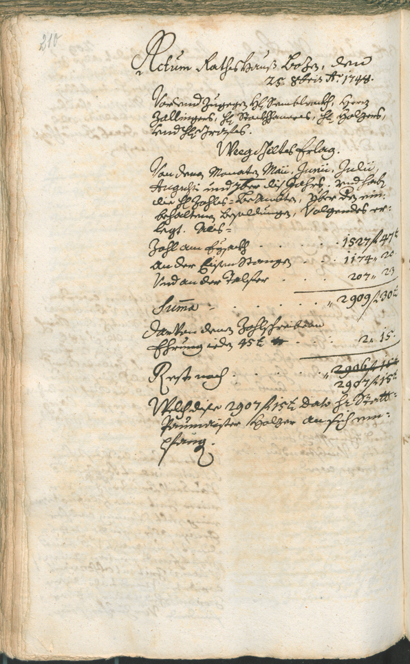 Archivio Storico della Città di Bolzano - BOhisto protocollo consiliare 1747/50 