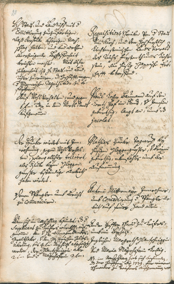 Stadtarchiv Bozen - BOhisto Ratsprotokoll 1747/50 