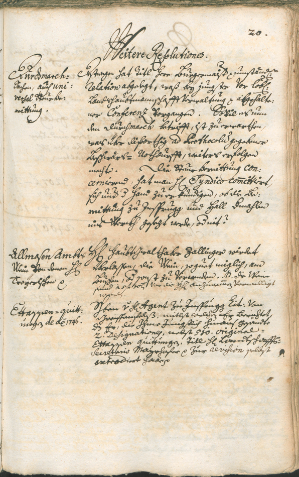 Civic Archives of Bozen-Bolzano - BOhisto Ratsprotokoll 1747/50 