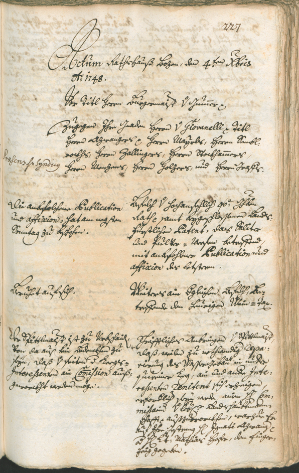 Archivio Storico della Città di Bolzano - BOhisto protocollo consiliare 1747/50 