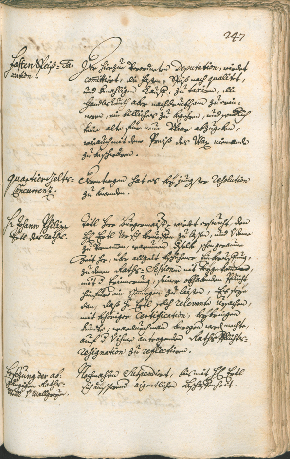 Stadtarchiv Bozen - BOhisto Ratsprotokoll 1747/50 