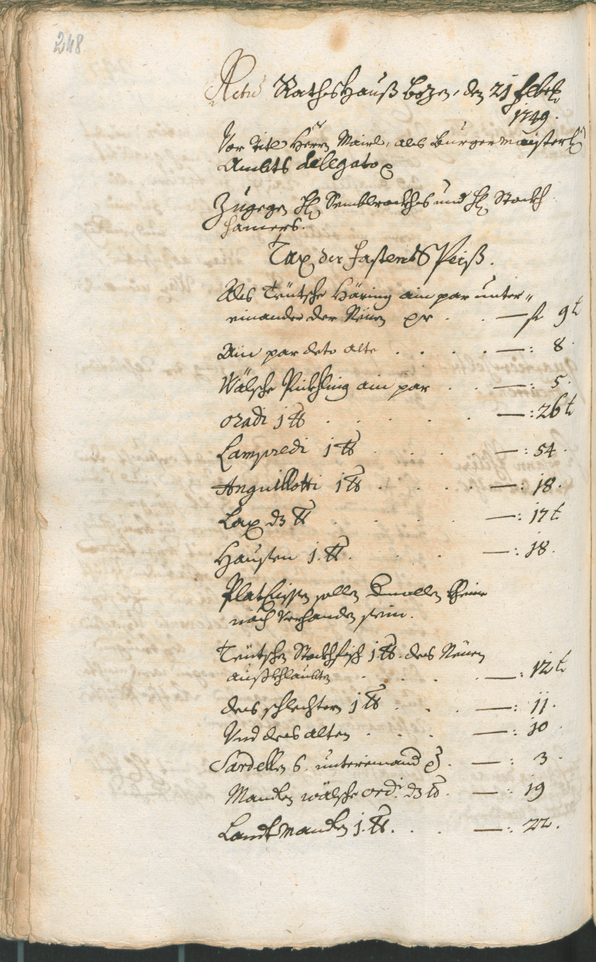 Civic Archives of Bozen-Bolzano - BOhisto Ratsprotokoll 1747/50 