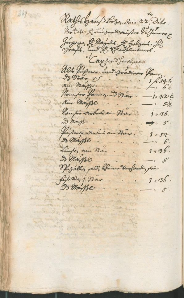 Civic Archives of Bozen-Bolzano - BOhisto Ratsprotokoll 1747/50 