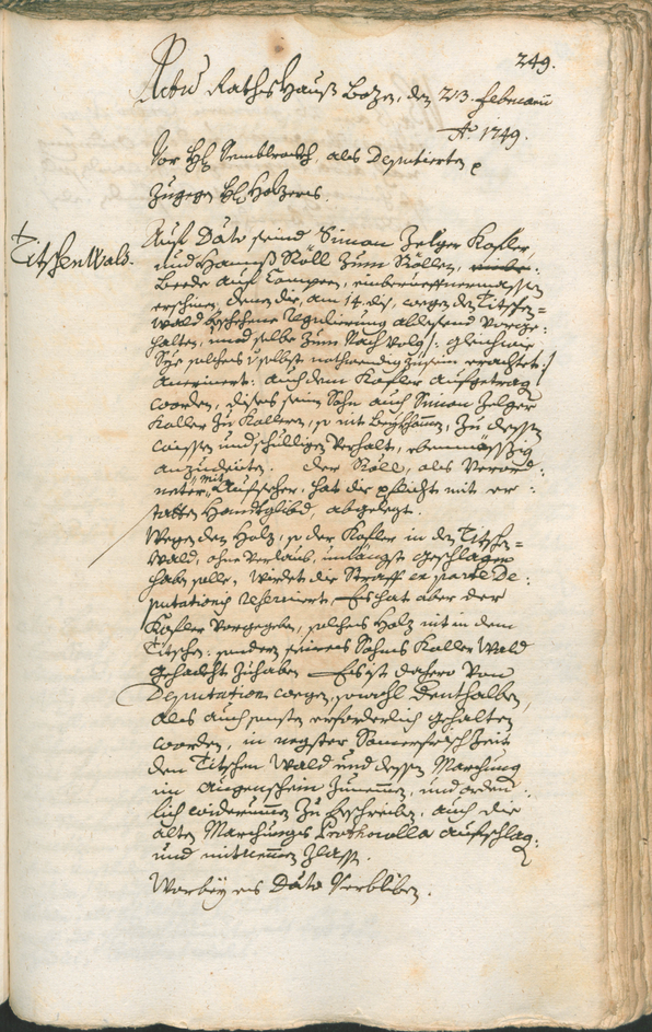 Archivio Storico della Città di Bolzano - BOhisto protocollo consiliare 1747/50 