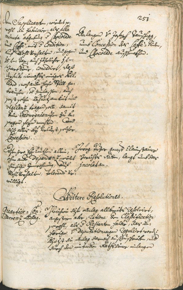 Stadtarchiv Bozen - BOhisto Ratsprotokoll 1747/50 