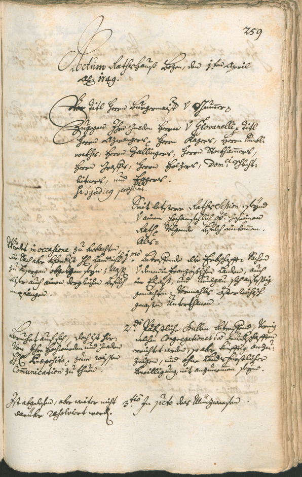 Civic Archives of Bozen-Bolzano - BOhisto Ratsprotokoll 1747/50 