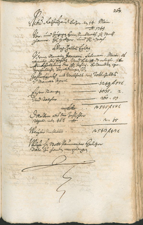 Archivio Storico della Città di Bolzano - BOhisto protocollo consiliare 1747/50 