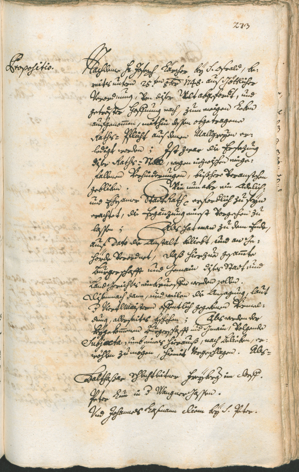 Stadtarchiv Bozen - BOhisto Ratsprotokoll 1747/50 