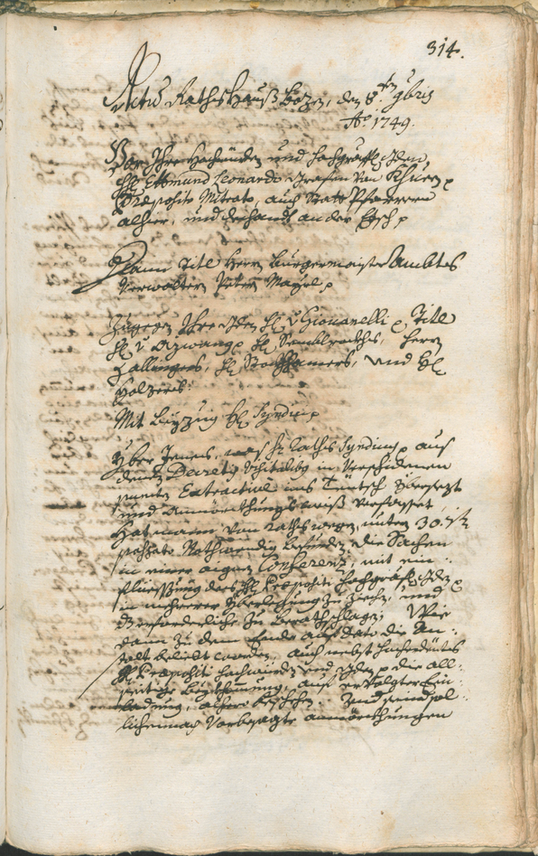 Archivio Storico della Città di Bolzano - BOhisto protocollo consiliare 1747/50 