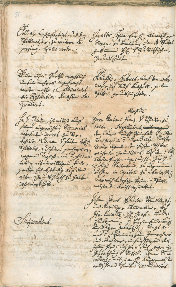 Stadtarchiv Bozen - BOhisto Ratsprotokoll 1747/50 