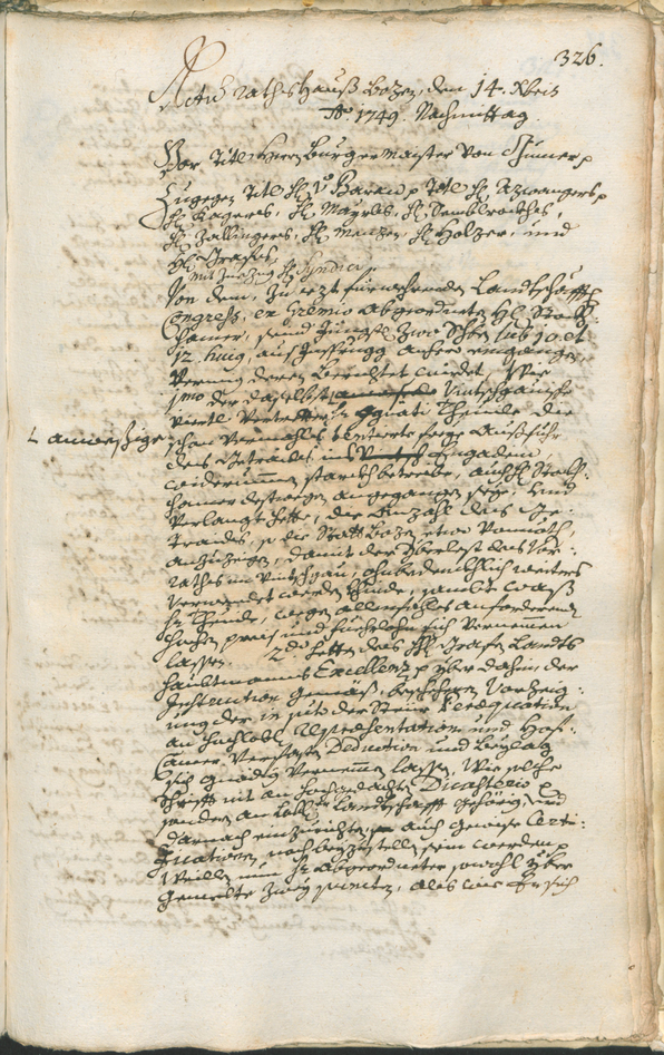 Archivio Storico della Città di Bolzano - BOhisto protocollo consiliare 1747/50 