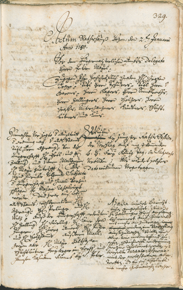 Civic Archives of Bozen-Bolzano - BOhisto Ratsprotokoll 1747/50 