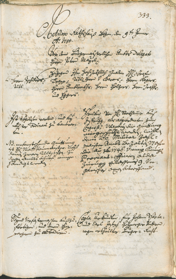 Civic Archives of Bozen-Bolzano - BOhisto Ratsprotokoll 1747/50 