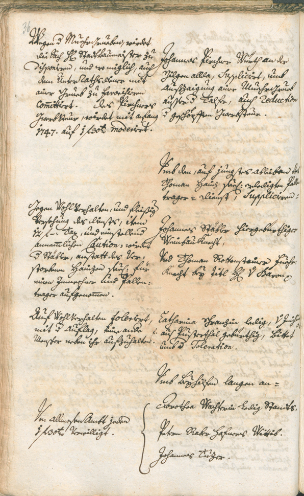 Stadtarchiv Bozen - BOhisto Ratsprotokoll 1747/50 