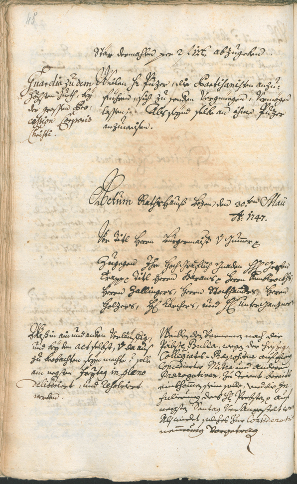 Civic Archives of Bozen-Bolzano - BOhisto Ratsprotokoll 1747/50 