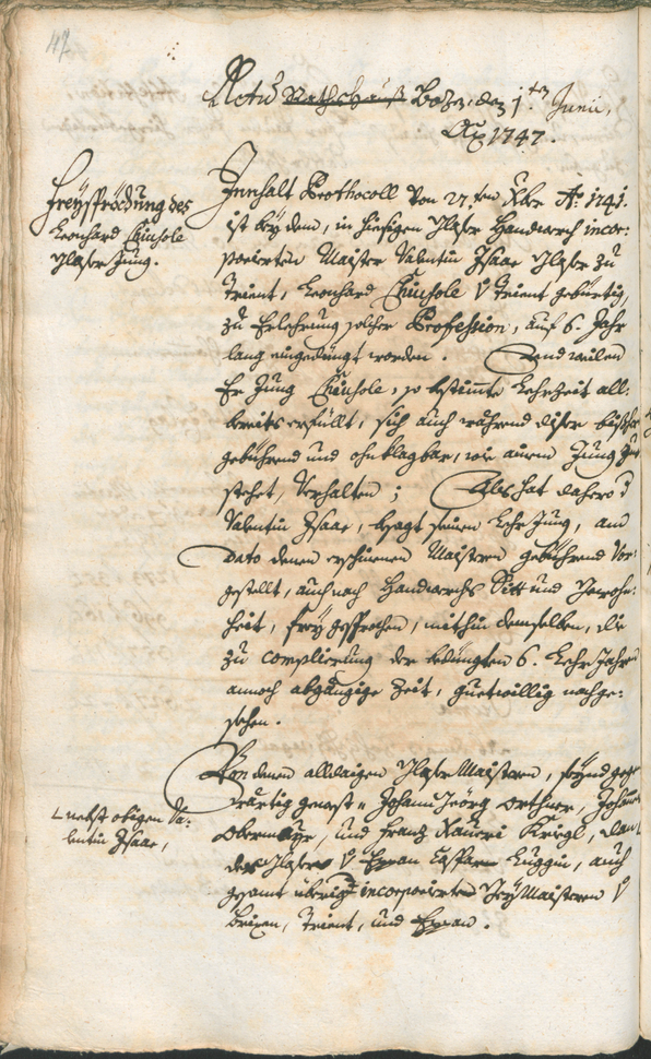 Civic Archives of Bozen-Bolzano - BOhisto Ratsprotokoll 1747/50 