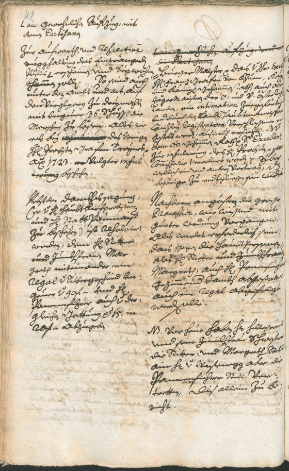 Stadtarchiv Bozen - BOhisto Ratsprotokoll 1747/50 