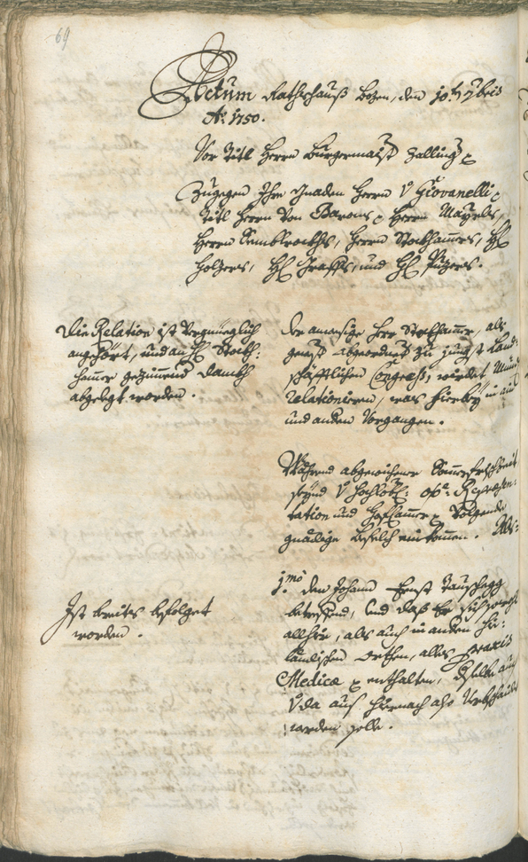 Archivio Storico della Città di Bolzano - BOhisto protocollo consiliare 1750/53 