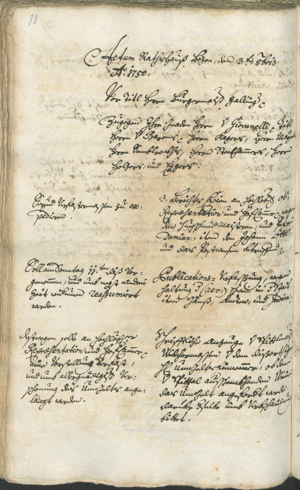 Archivio Storico della Città di Bolzano - BOhisto protocollo consiliare 1750/53 