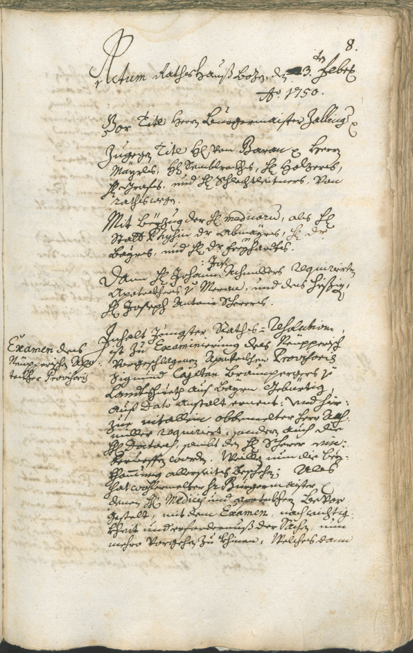 Archivio Storico della Città di Bolzano - BOhisto protocollo consiliare 1750/53 