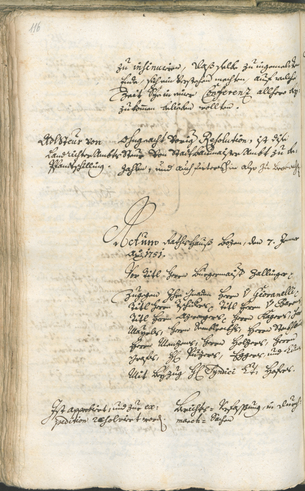 Archivio Storico della Città di Bolzano - BOhisto protocollo consiliare 1750/53 