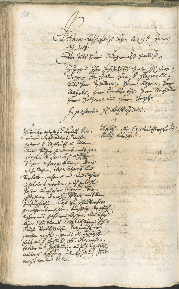 Civic Archives of Bozen-Bolzano - BOhisto Ratsprotokoll 1750/53 