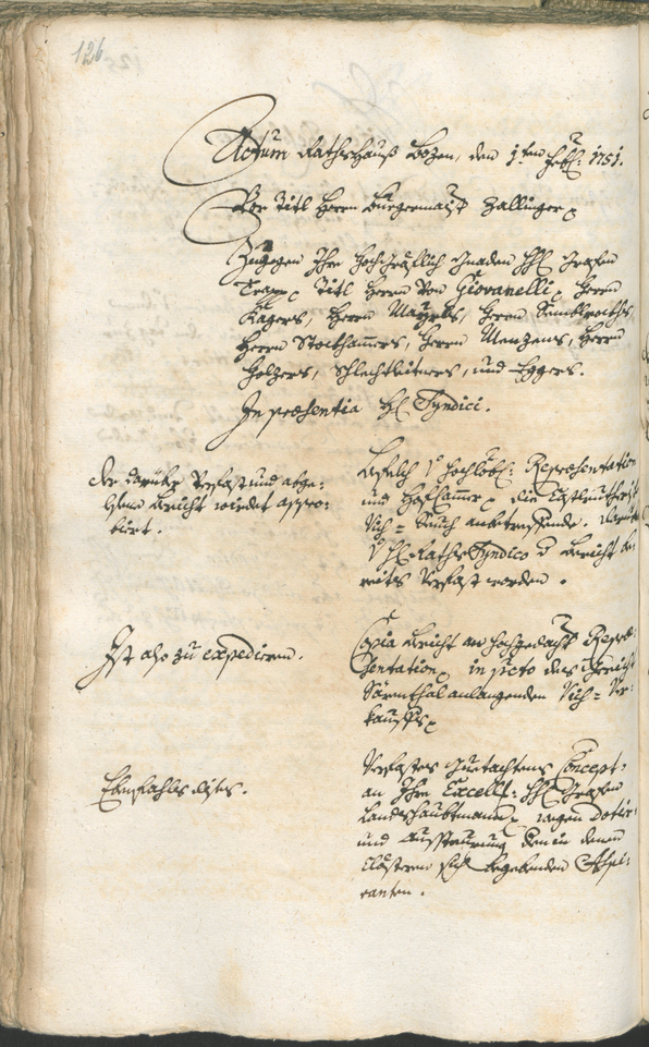 Archivio Storico della Città di Bolzano - BOhisto protocollo consiliare 1750/53 